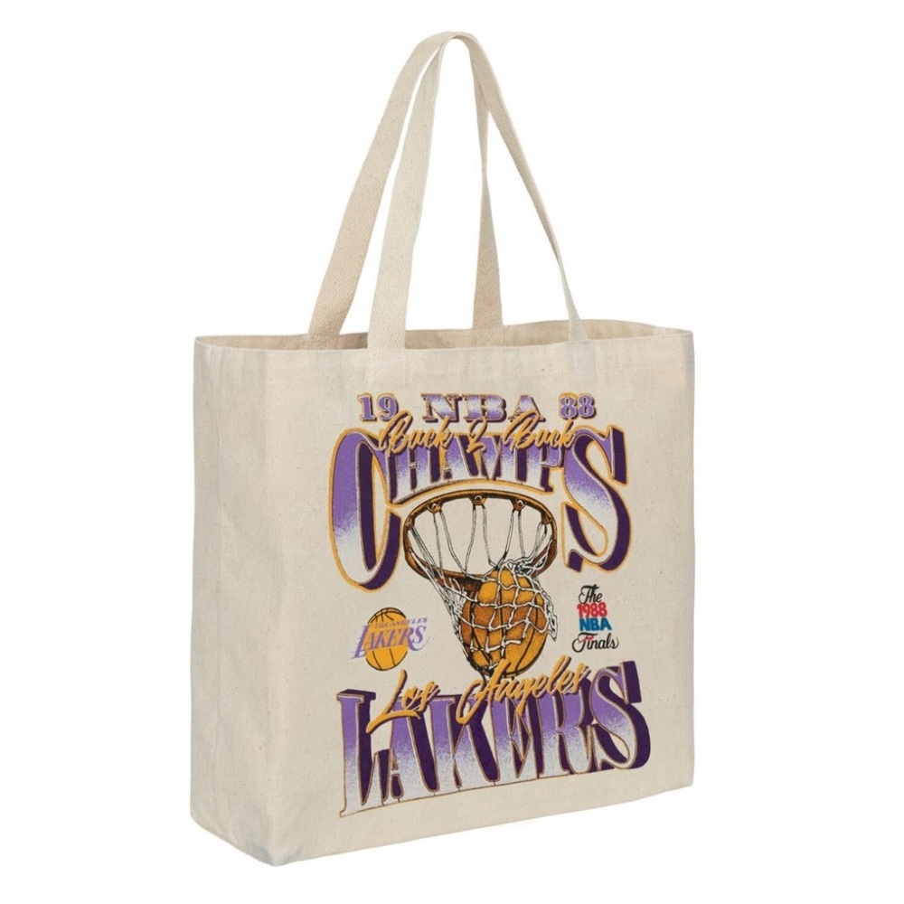 New Mitchell & Ness NBA Los Angeles Lakers 2.0 Graphic Tote Bag